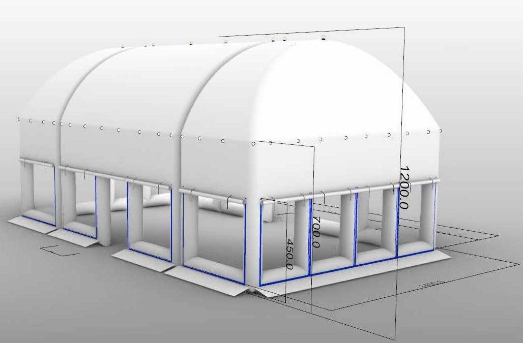 Coperture gonfiabili pneumatiche e costi dell’elettricità azzerati